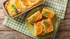 Recept na pomerančový dort se skořicí: bohatá citrusová chuť z pouhého jednoho pomeranče.